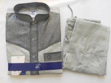 Muslim Shirt Short Sleeve Button Two Pockets