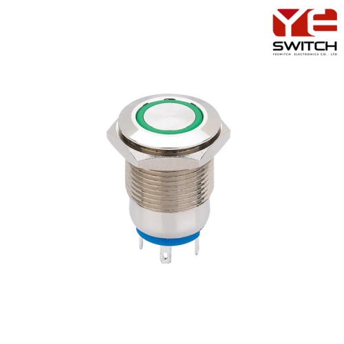 UL 12mm Metal Pushbutton Anahtarı