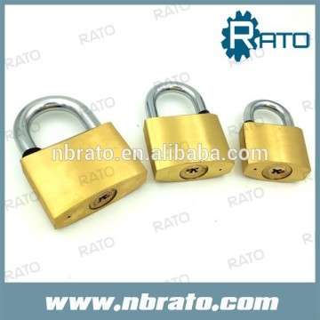 solid brass padlock with cross key