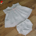 infant girls boutique white satin clothing set