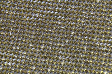 Aluminium hot fix mesh with rhinestone of golden 45*120cm