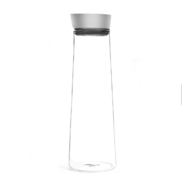 Pitcher for Hot & Chilled Beverages Bottle with Drip-Free Lid by Glass Carafe