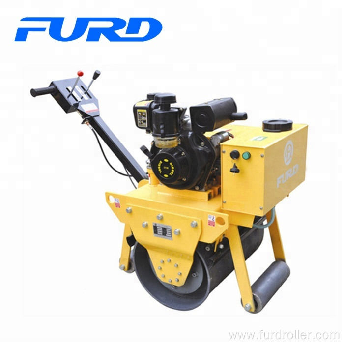 FYL-600 small handle gasoline single Drum vibratory asphalt Road Roller