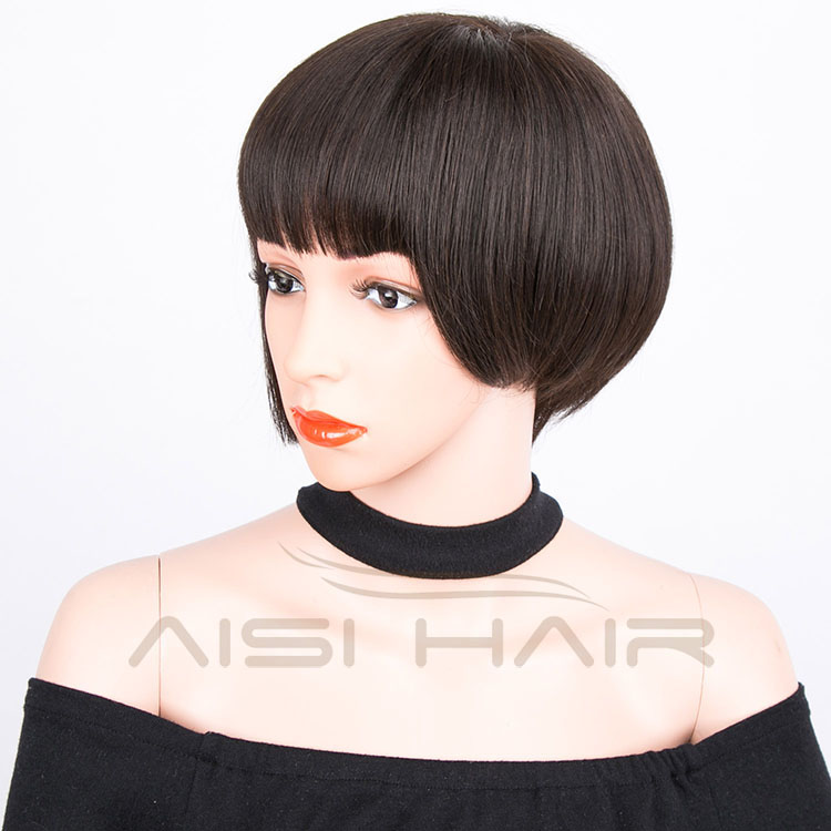 Aisi Hair Wholesale Burmese Hair 8 Inch Full Lace Bob Wig a Short Hairstyle For Black Women