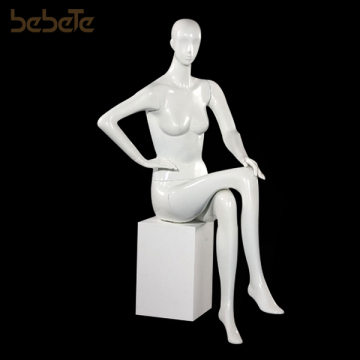 Professional Style White Female Sitting Mannequin