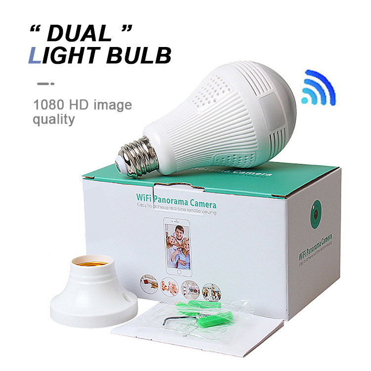 Panoramic CCTV IP Camera Light Bulb Camera