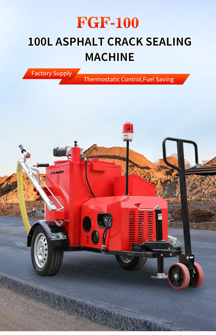 trailer asphalt crack sealing machine