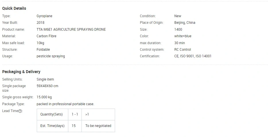 Plant Protection Uav Manufacturers Agricultural Uav Model Pesticide Spraying Machine Sales