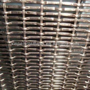 Square hole crimped wire mesh/ wire screen shaked crimped woven mesh