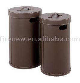 Household hamper box PU leather laundry basket bucket hamper