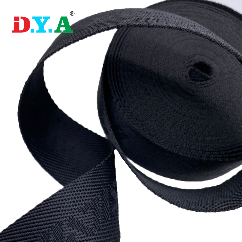 Jacquard webbing OEM design PP /polypropylene webbing colorful pp webbing for bag straps