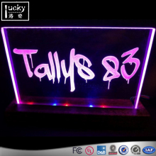 Acrylic Lighted Edge Lit Sign,Shop Display Advertising LED Sign