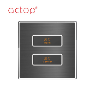 interruptores elétricos inteligentes de aço inoxidável para hotéis