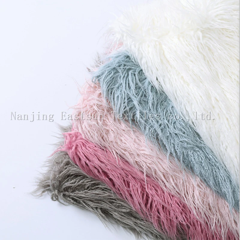 Long Hair Curly Artificial Mogolian Fur Eshp-1003