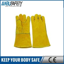 cowhide leather protective leather gloves with latex coated