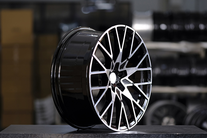 Direct manufacturers selling custom style black color car alloy wheels  for BMW