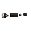 M12 8 Pin Ein codierter weiblicher gerader Stecker