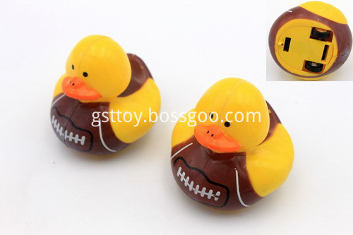 Soccer Imprinted Pull Back Duck Toy