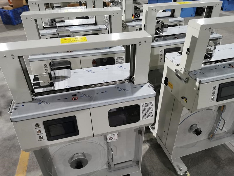 China printing and packaging automatically bind banknotes high table banding machine