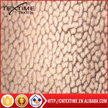 polyester embossed Velour Fabric