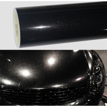 Металевий алмазний глянець чорний автомобіль Wrap Vinyl