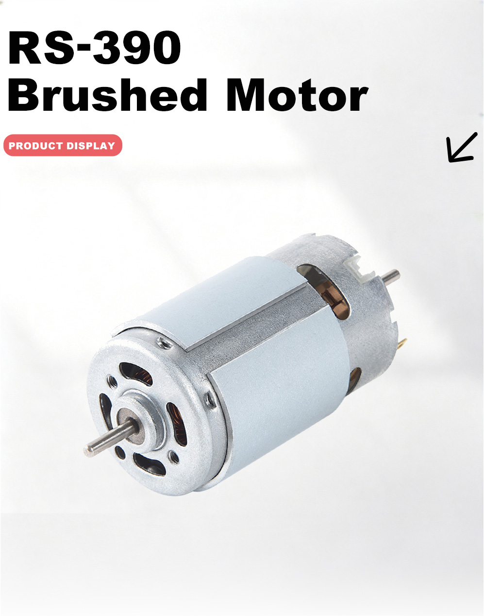 390 Fırçalı DC Motor-2x 390 Brushed DC Motor-2x