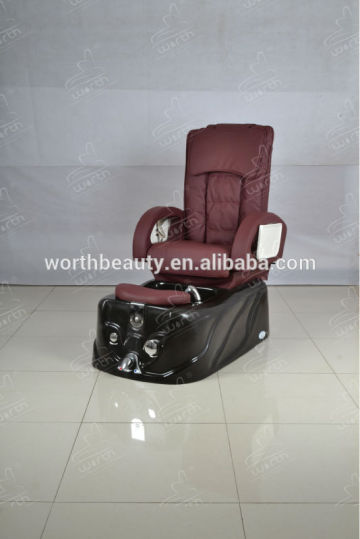 elegant burgundy beauty pedicure spa massage chair salon furniture