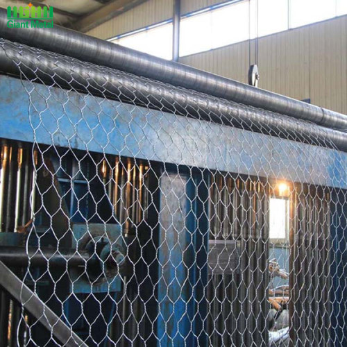 Keranjang anyaman ganda berat Heavy Galvanized Woven Gabion