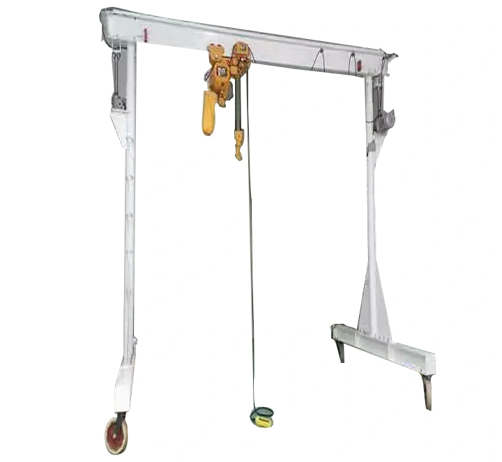 Height Adjustable Light Weight Duty Aluminum Portable Mobile Mini Indoor Small Gantry Crane Price