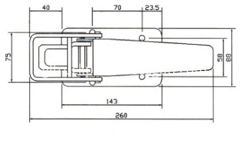  Locking Paddle Latches Handles GL-12119C