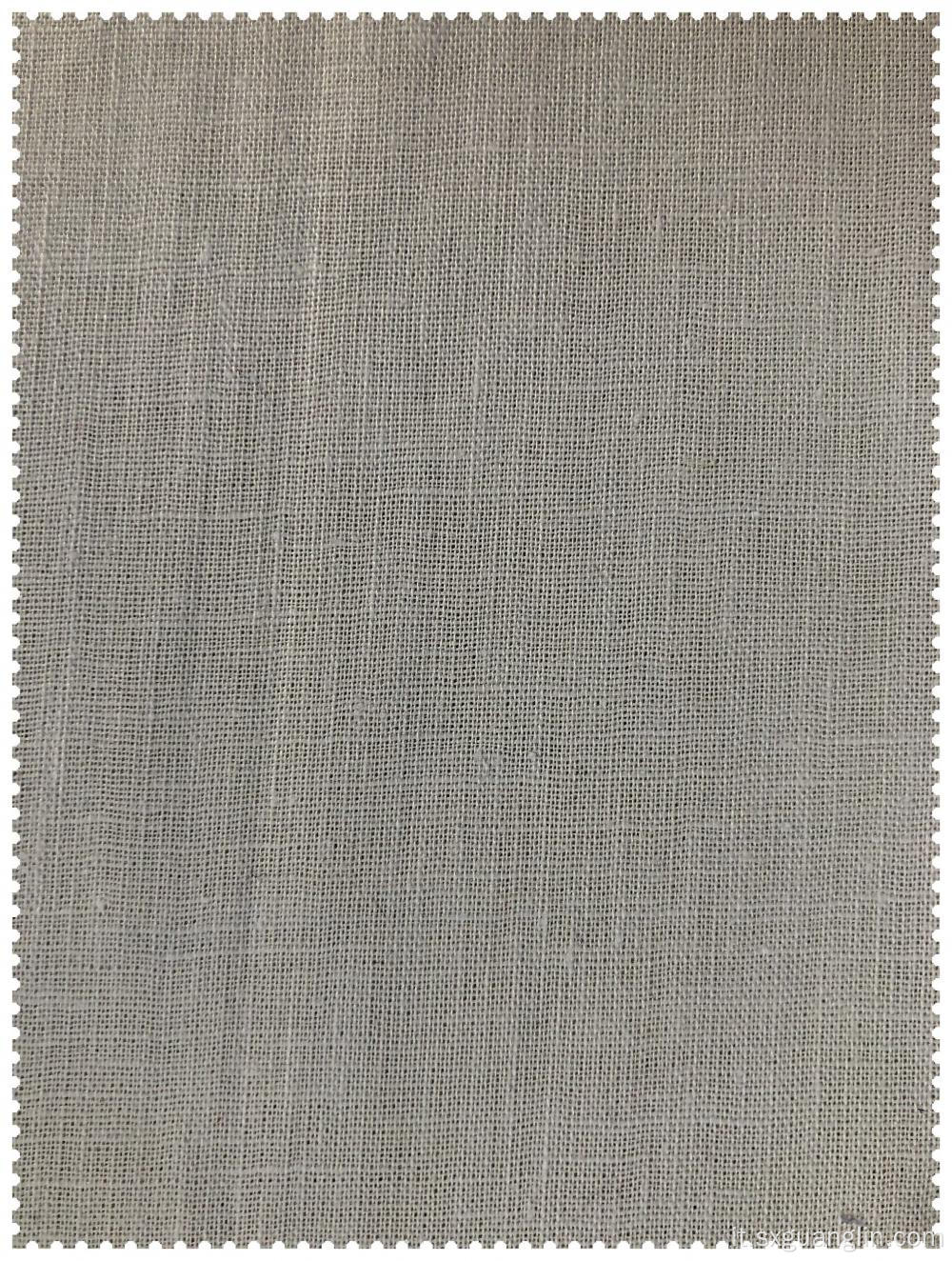 tessuto stampato in cotone lino per abito e camicia