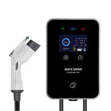12KW Wall Box EV Charger with Type 1 Plug, App Control, 4G/WIFI/Bluetooth, and Credit Card Payment