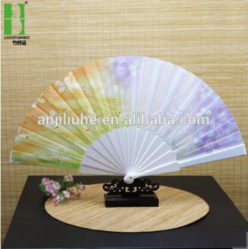 Plastic folding fan for recreation