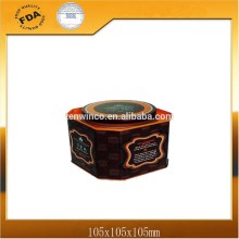 Octagonal Tea Tin Box