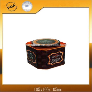 Octagonal Tea Tin Box