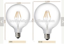 new style 4w-6w Vintage style 110-240V - H95 - H125 Led edison light bulb - e27 globe glass lamp desiger lamp