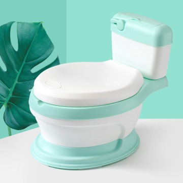 Plastic Simulation Baby Toilet Potty Training Seat with Flushing Sound and Music