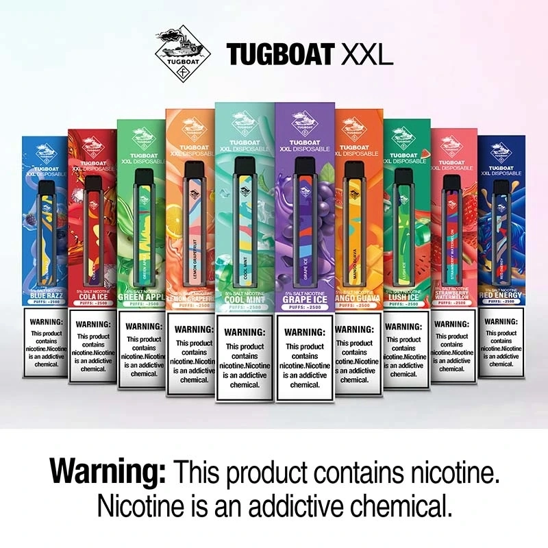Disposable Vape Device Tugboat 2500 Puffs Tugpod XXL Vaporizer Pen Wholesale