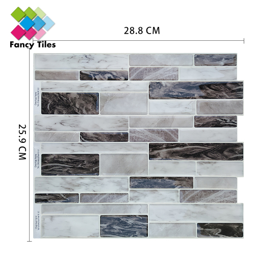 kitchen floor 3D tile sticker WATERPROOF