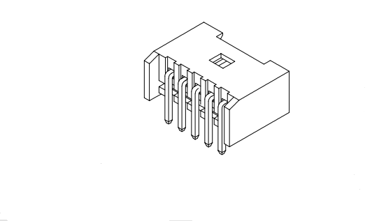 1.25mm ملعب 90 ° رقاقة AW1253R-XP