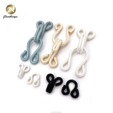 Customized Simple Knitted Metal Hooks and Eyes White Row Closure for Corset