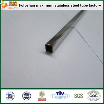 TP304 small dimensions OD 3mm stainless steel square welded tube