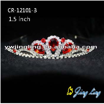 Red Rhinestone Cheap Girls Tiaras