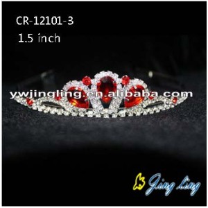 Red Rhinestone Cheap Girls Tiaras