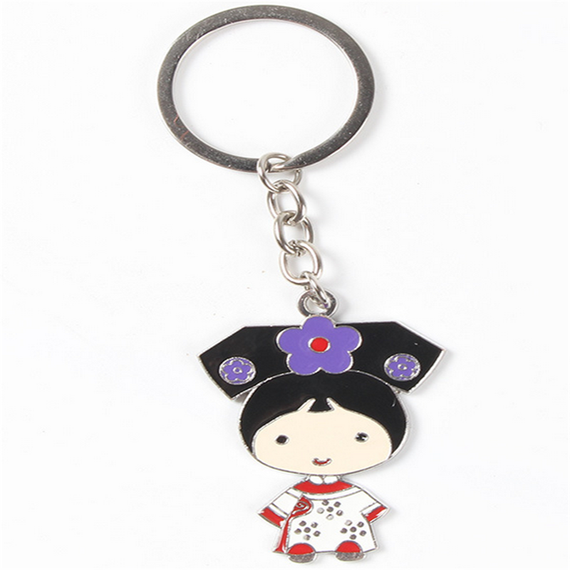 Kartun logam cina keyring