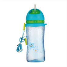300ml PA colored water bottle with strap