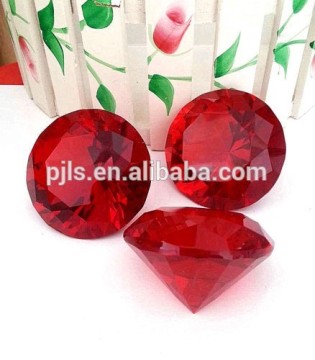 100mm ruby diamond paperweight