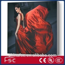 Large led frameless fabric light box