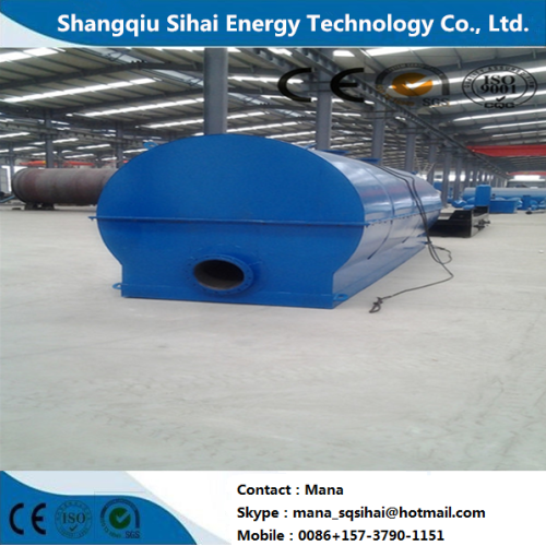 Waste tire oil purified to diesel distillation plant