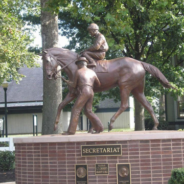 2018 large outdoor native american kentucky horse statues